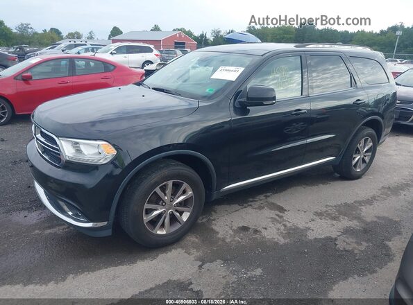 1C4RDJDGXGC360278 2016 DODGE DURANGO Black Առջևի ձախ երեք քառորդ տեսարան