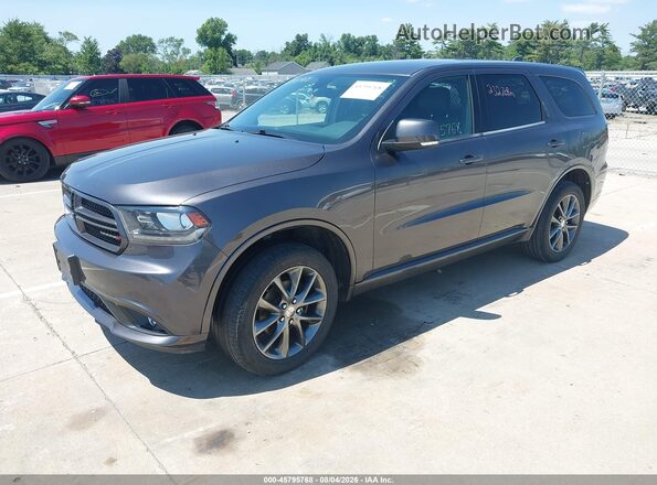1C4RDJDGXHC828057 2017 DODGE DURANGO Gray Առջևի ձախ երեք քառորդ տեսարան