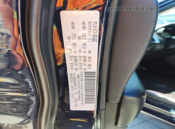 1C4RDJDGXHC878781 2017 DODGE DURANGO Purple VIN sticker view