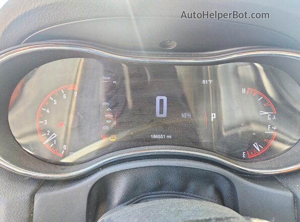 1C4RDJDGXHC878781 2017 DODGE DURANGO Purple Instrument cluster view