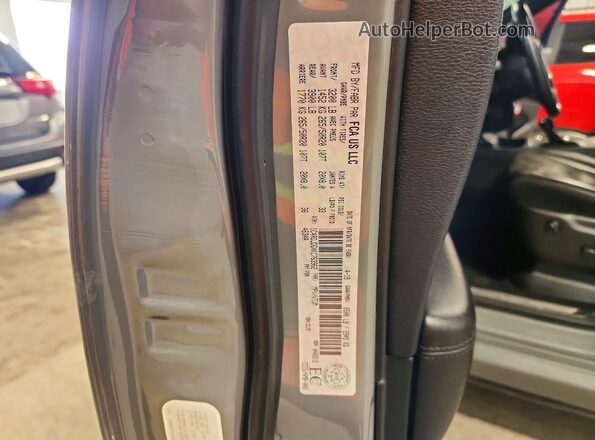 1C4RDJDGXKC763962 2019 DODGE DURANGO Gray Widok naklejki z numerem VIN