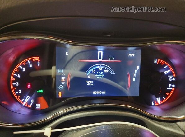 1C4RDJDGXLC382582 2020 DODGE DURANGO Gray Instrument cluster view