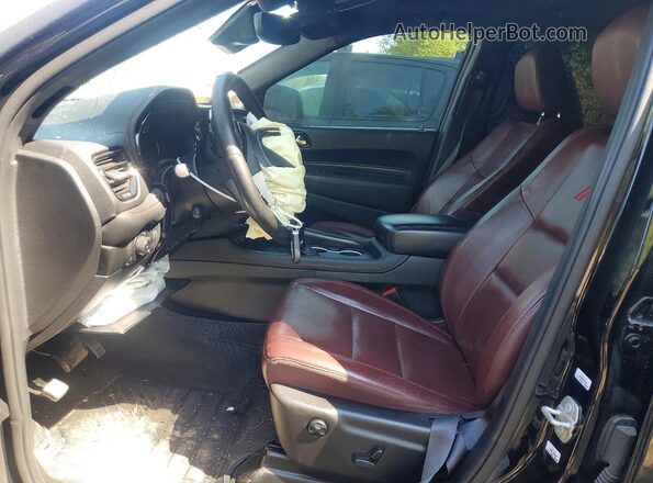 1C4RDJDGXPC614362 2023 DODGE DURANGO Черный Вид салона спереди