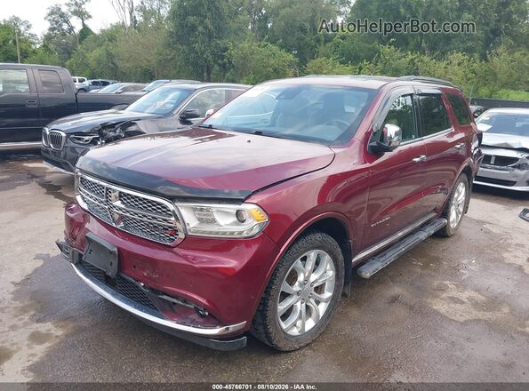 1C4RDJEG1JC201784 2018 DODGE DURANGO Красный Передняя левая четверть