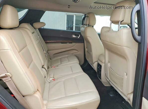 1C4RDJEG5HC638813 2017 DODGE DURANGO Maroon Widok wnętrza z tyłu