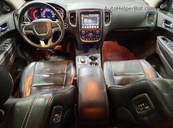 1C4RDJEG7HC691433 2017 DODGE DURANGO Black Вид панелі приладів