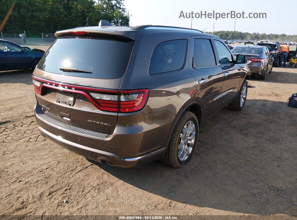 1C4RDJEG7JC161713 2018 DODGE DURANGO Brown Trasero derecho