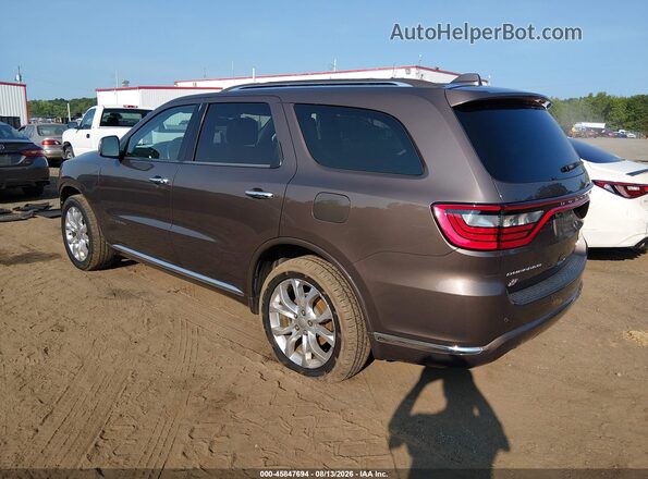 1C4RDJEG7JC161713 2018 DODGE DURANGO Brown Trasero izquierdo