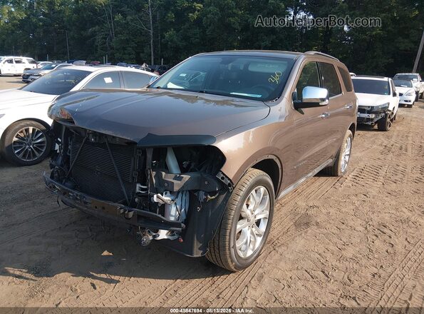 1C4RDJEG7JC161713 2018 DODGE DURANGO Brown Vista tres cuartos delantera izquierda