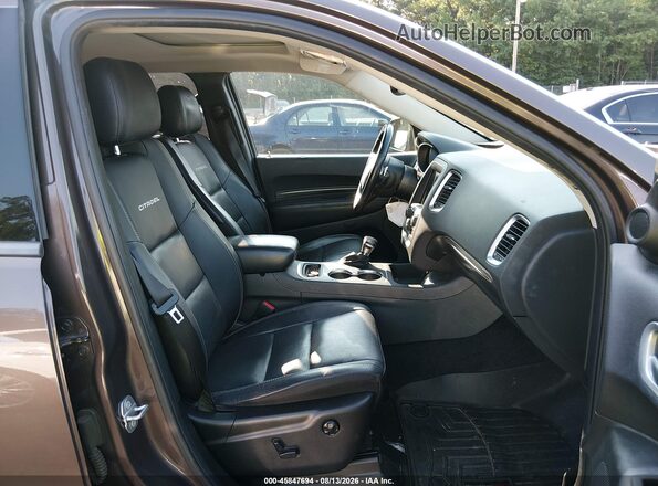 1C4RDJEG7JC161713 2018 DODGE DURANGO Brown Vista interior delantera