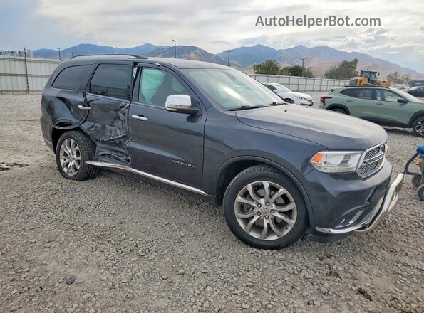 1C4RDJEG8GC446168 2016 DODGE DURANGO Gray Przód prawy