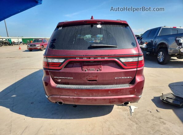 1C4RDJEG8JC262257 2018 DODGE DURANGO Maroon Vista trasera