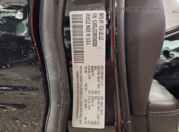 1C4RDJEG9MC643359 2021 DODGE DURANGO Black Vista interior de 360 grados