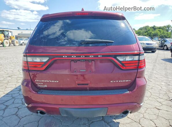 1C4RDJEGXHC950853 2017 DODGE DURANGO Maroon Widok z tyłu