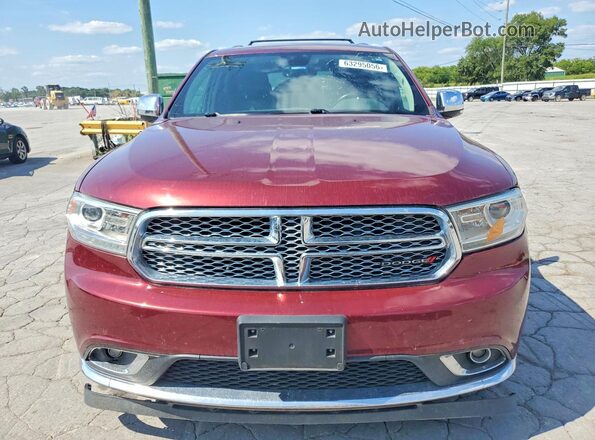 1C4RDJEGXHC950853 2017 DODGE DURANGO Maroon Widok z przodu