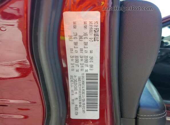 1C4RDJEGXHC950853 2017 DODGE DURANGO Maroon Widok wnętrza 360 stopni