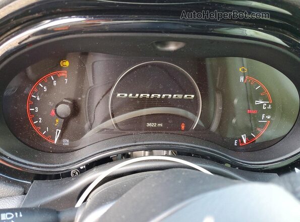 1C4RDJFG1SC511871 2025 DODGE DURANGO Black Instrument cluster view