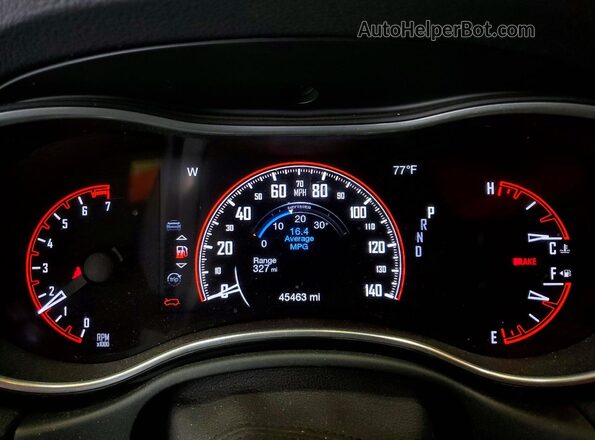 1C4RDJFG8LC309093 2020 DODGE DURANGO Black ხელსაწყოთა პანელის ხედი