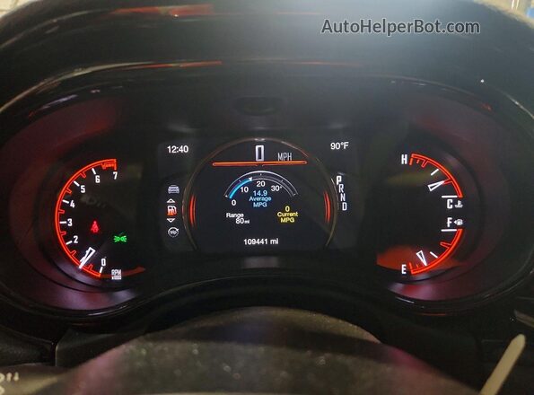 1C4RDJFG9PC577866 2023 DODGE DURANGO Gray Вид щитка приладів