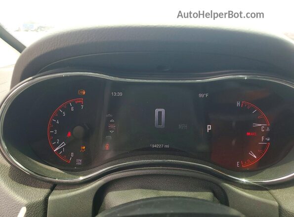 1C4RDJFGXHC744169 2017 DODGE DURANGO Black Vista del cuadro de instrumentos