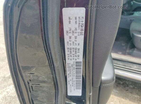 1C4RDJFGXHC744169 2017 DODGE DURANGO Black Vista de la etiqueta del VIN