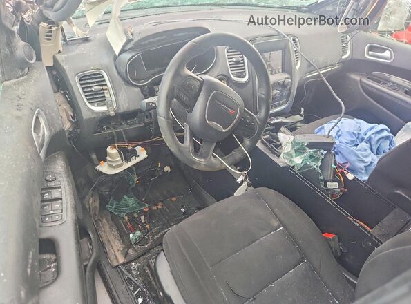 1C4RDJFGXKC764896 2019 DODGE DURANGO Black Вид панелі приладів