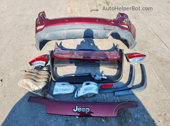 1C4RJEAG0HC674866 2017 JEEP GRAND Burgundy Vista de la etiqueta del VIN