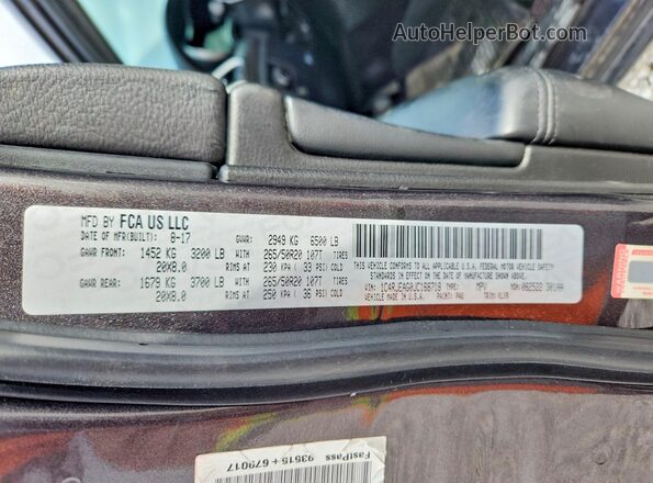 1C4RJEAG0JC168718 2018 JEEP GRAND Charcoal ძრავის განყოფილების ხედი