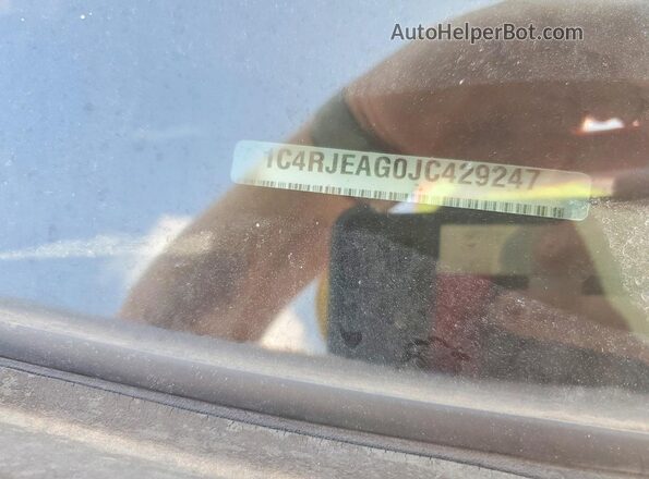1C4RJEAG0JC429247 2018 JEEP GRAND Белый Панорамный вид салона 360°
