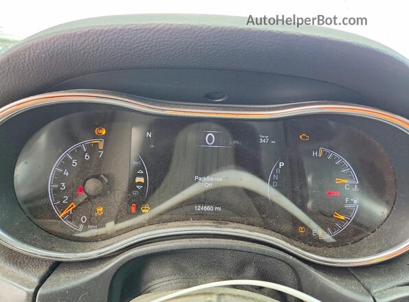 1C4RJEAG1HC716199 2017 JEEP GRAND Black Вид щитка приладів