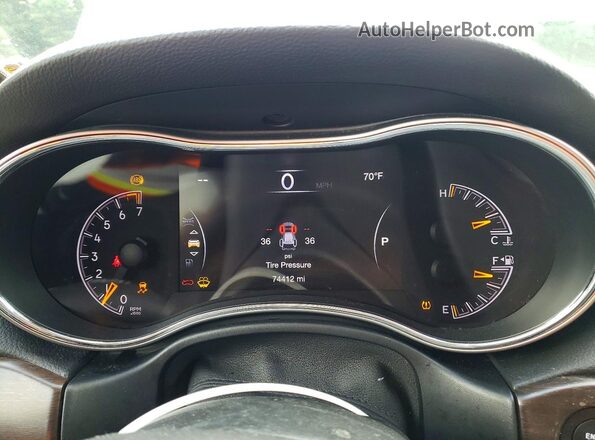1C4RJEAG1JC110147 2018 JEEP GRAND White Instrument cluster view