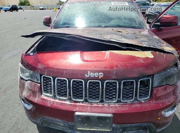 1C4RJEAG1JC482524 2018 JEEP GRAND Maroon ძრავის განყოფილების ხედი