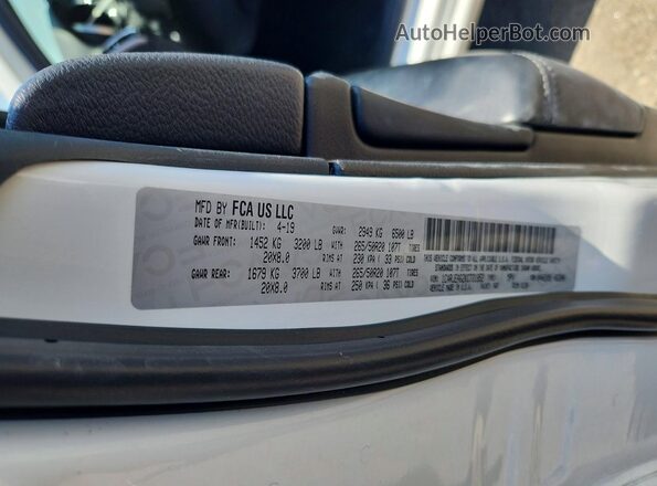 1C4RJEAG2KC731852 2019 JEEP GRAND White ძრავის განყოფილების ხედი