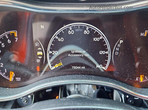 1C4RJEAG3JC193600 2018 JEEP GRAND Charcoal Instrument cluster view