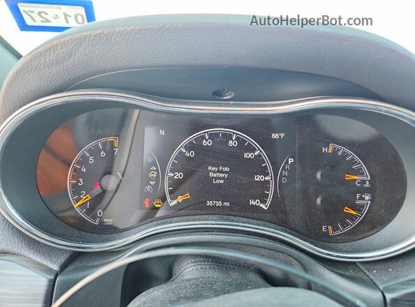 1C4RJEAG5LC203417 2020 JEEP GRAND Maroon Widok zestawu wskaźników
