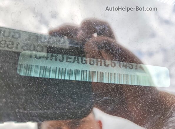1C4RJEAG6HC614574 2017 JEEP GRAND Gray VIN sticker view