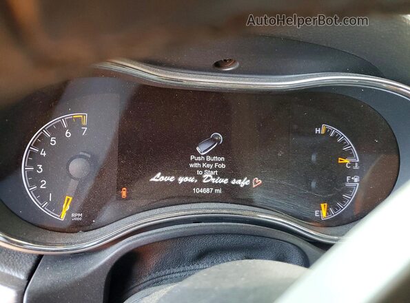 1C4RJEAG8JC323113 2018 JEEP GRAND White Instrument cluster view