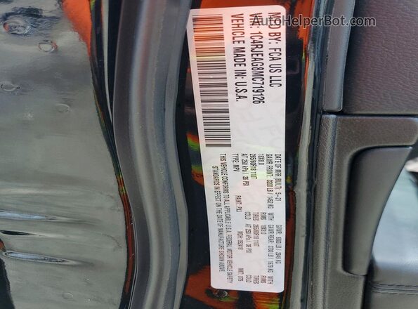 1C4RJEAG8MC719126 2021 JEEP GRAND Черный Вид подкапотного пространства
