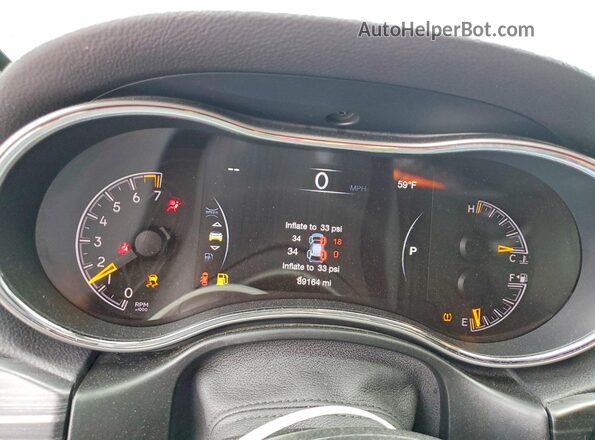 1C4RJEAG9KC802805 2019 JEEP GRAND Silver Սարքավորումների վահանակի տեսք