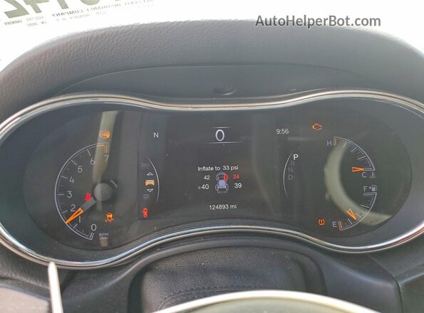 1C4RJEAGXJC281317 2018 JEEP GRAND White Vista del cuadro de instrumentos