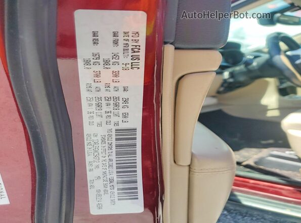 1C4RJEAGXKC543712 2019 JEEP GRAND Red VIN կոդի պիտակի տեսք