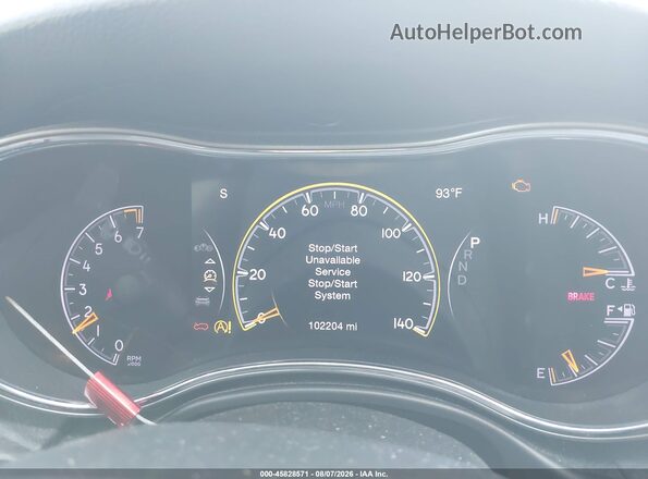 1C4RJEAGXKC614570 2019 JEEP GRAND CHEROKEE White Հետևի նստատեղերի տեսք
