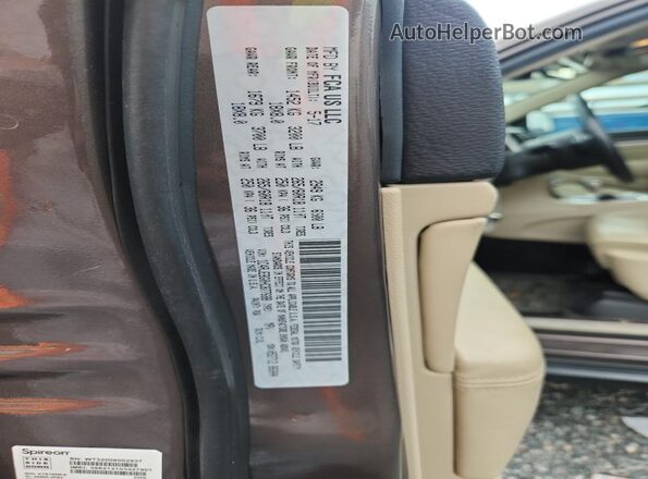 1C4RJEBG0HC877688 2017 JEEP GRAND Brown VIN sticker view