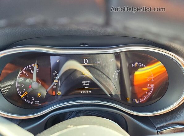 1C4RJEBG1GC400170 2016 JEEP GRAND Black Instrument cluster view