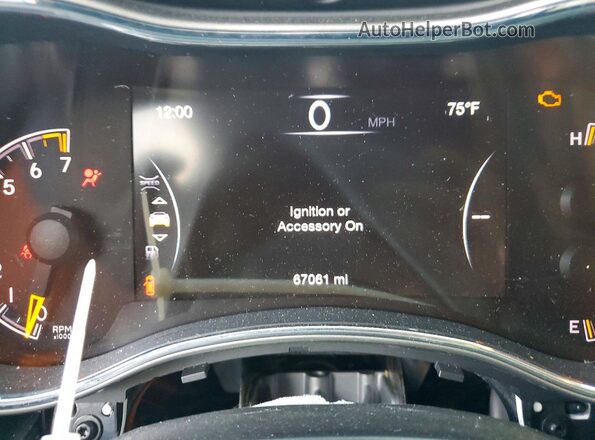 1C4RJEBG2JC485477 2018 JEEP GRAND Black Instrument cluster view