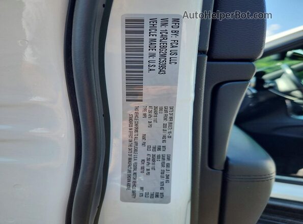 1C4RJEBG2MC539543 2021 JEEP GRAND White Vista de la etiqueta del VIN
