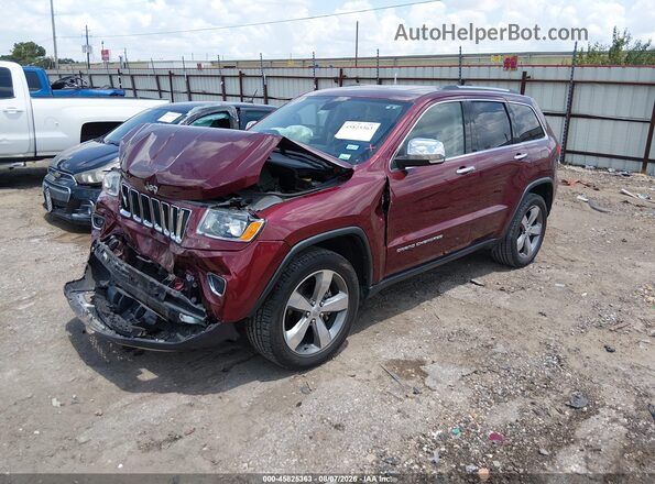 1C4RJEBG3GC320966 2016 JEEP GRAND CHEROKEE Красный Передняя левая четверть