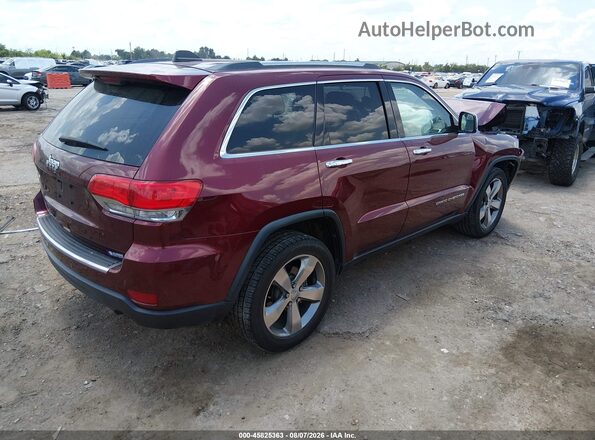 1C4RJEBG3GC320966 2016 JEEP GRAND CHEROKEE Красный Задняя правая четверть