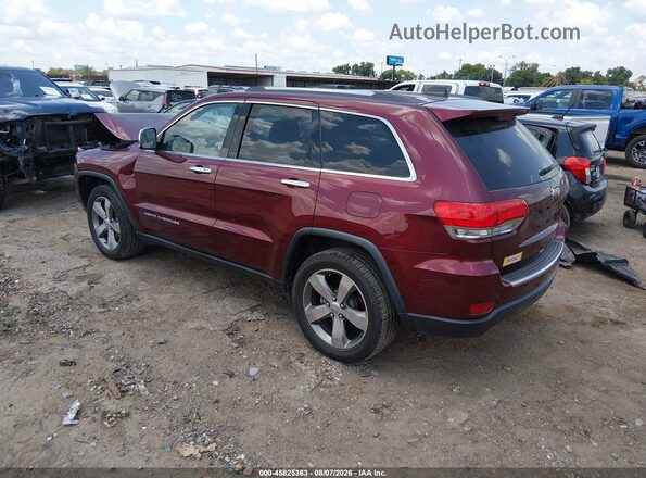 1C4RJEBG3GC320966 2016 JEEP GRAND CHEROKEE Красный Задняя левая четверть