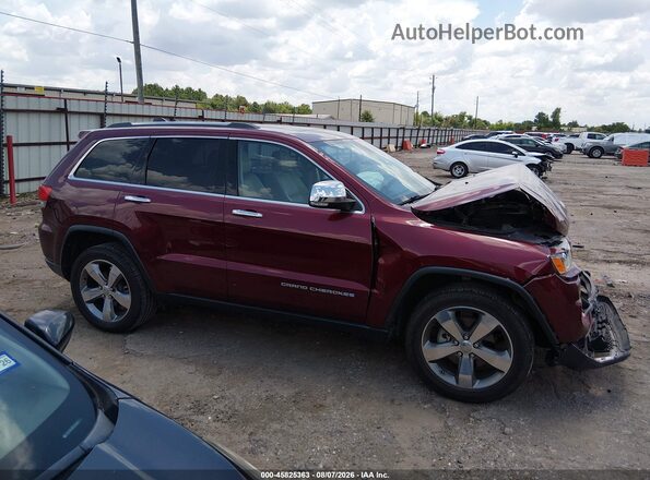1C4RJEBG3GC320966 2016 JEEP GRAND CHEROKEE Красный Вид задней части салона